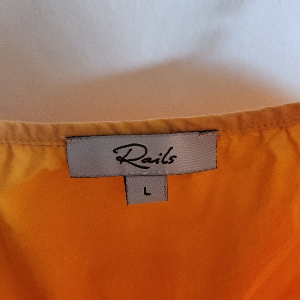 Rails Maxi Organic Cotton Tank Top Sleeveless Summer Dress Marigold Yellow Large - Picture 2 of 13